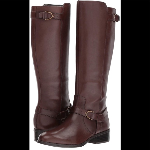 lauren ralph lauren margarite wide calf riding boot